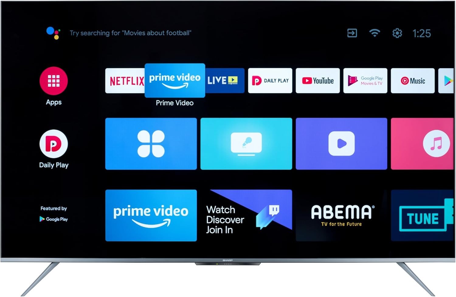 شاشة شارب 55 بوصة اندرويد 4k C55Dl6EX